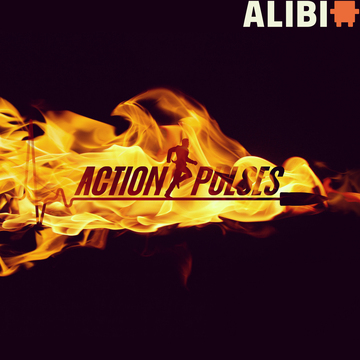 A flame lighting up the cover of the album