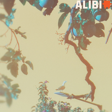 Foliage with a sepia tone filter