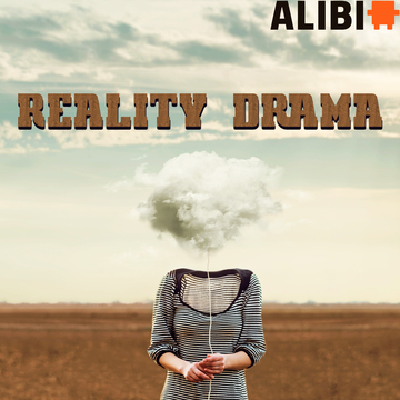 Person standing in a field with a cloud for a head