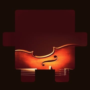 Close-up of a violin body against a deep red background