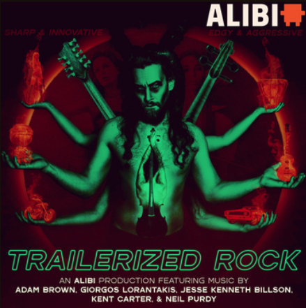 Man with many hands and guitar necks